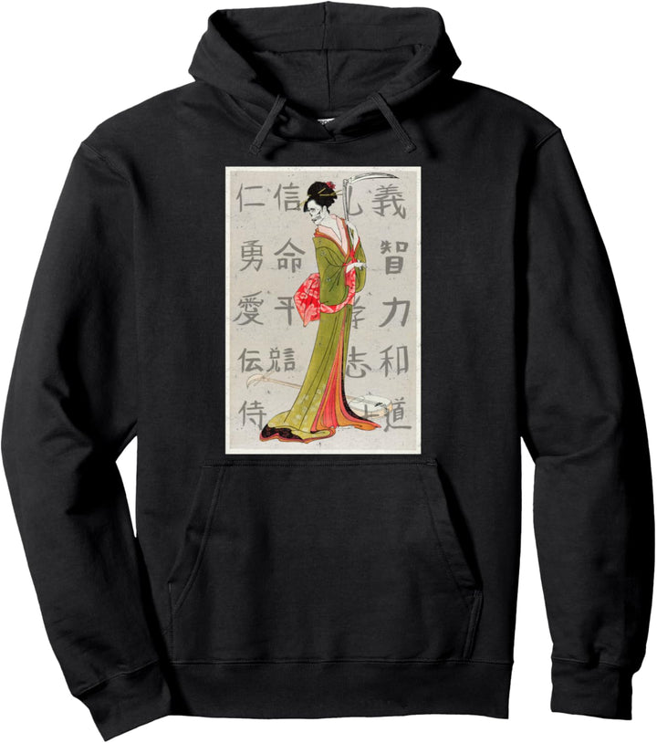 Vintage asiatische japanische Anime Schicksal Tod Liebe Pullover Hoodie