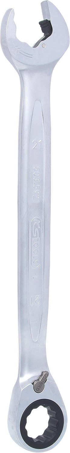 KS Tools 503.5921 DUO GEARplus Ringmaulschlüssel,Maul-Ratschenfunktion 21mm, umschaltbar, 21mm