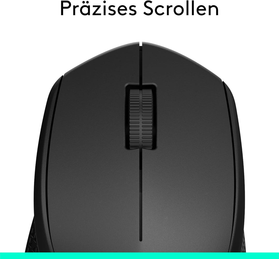 Logitech M280 Kabellose Maus, 2,4 GHz mit USB-Nano-Empfänger, 1000 DPI Optical Tracking, 3 Tasten, 1
