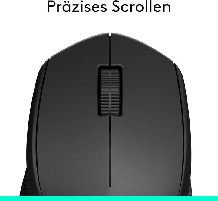 Logitech M280 Kabellose Maus, 2,4 GHz mit USB-Nano-Empfänger, 1000 DPI Optical Tracking, 3 Tasten, 1