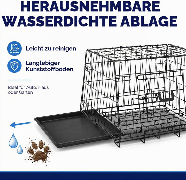 Streetwize Accessories Faltbare schräge Hundebox - Medium - 76x56x54cm