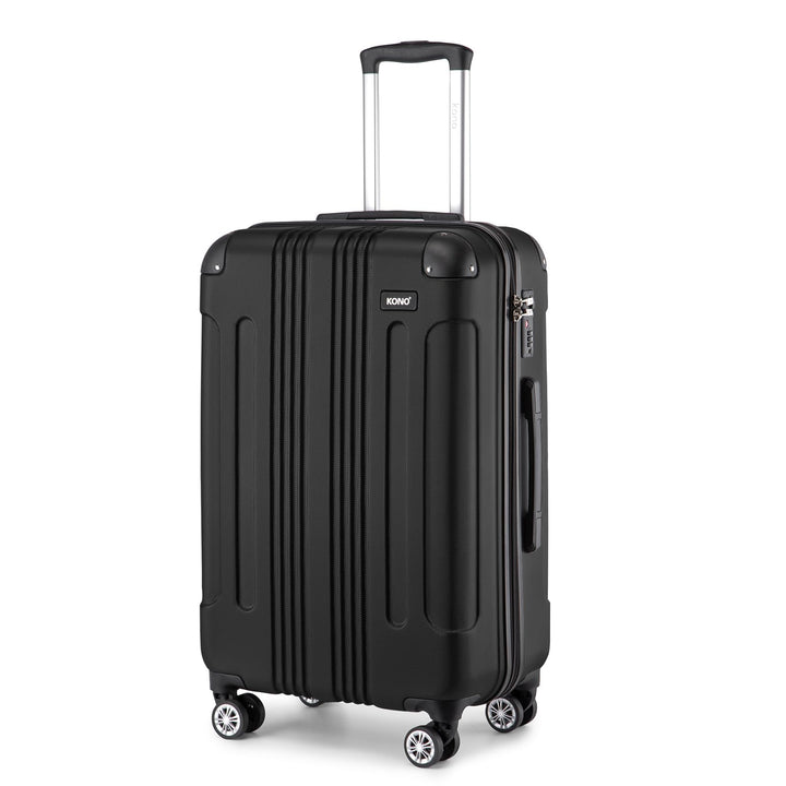 KONO Trolley Koffer Mittelgross Leicht Hartschalenkoffer Reisekoffer mit 4 Rollen, 65x42x26cm, 65Lit