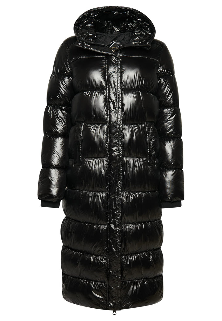 Superdry Damen Langer XPD Sports Steppmantel Schwarz 44