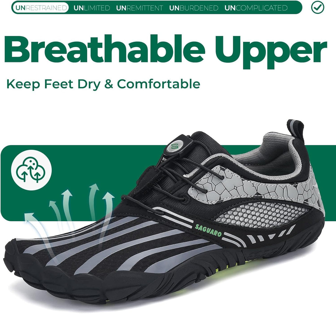 SAGUARO Herren Barfussschuhe Leicht Damen Traillaufschuhe rutschfeste Minimalistische Unisex Atmungs
