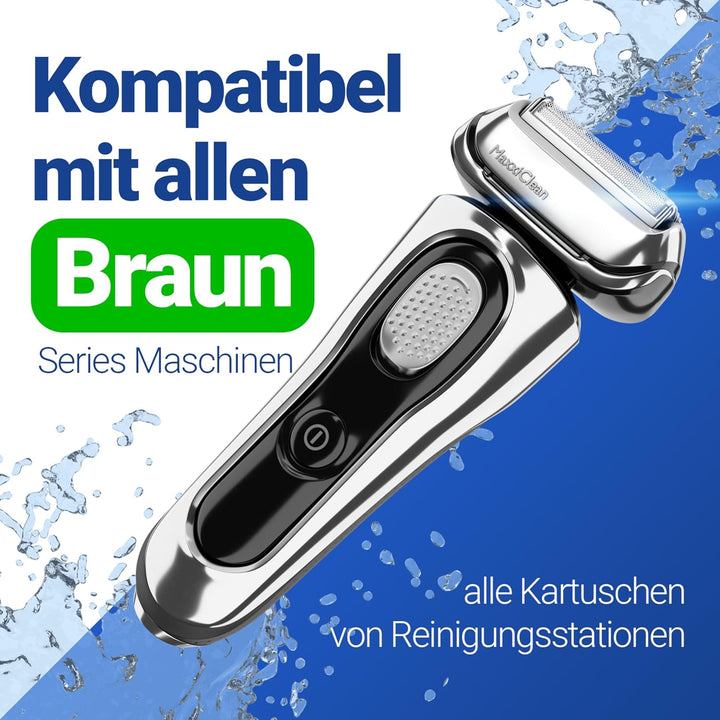 Maxxi Clean | 2x 750 ml Nachfüllflüssigkeit Scherkopfreiniger für Reinigungskartusche | Rasierer Rei