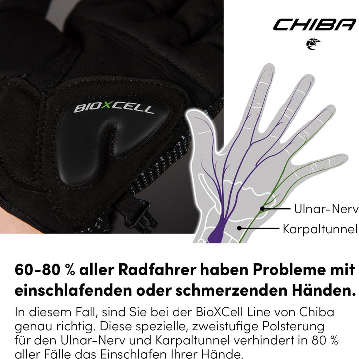 Chiba Bioxcell Handschuh L schwarz schwarz, L schwarz schwarz