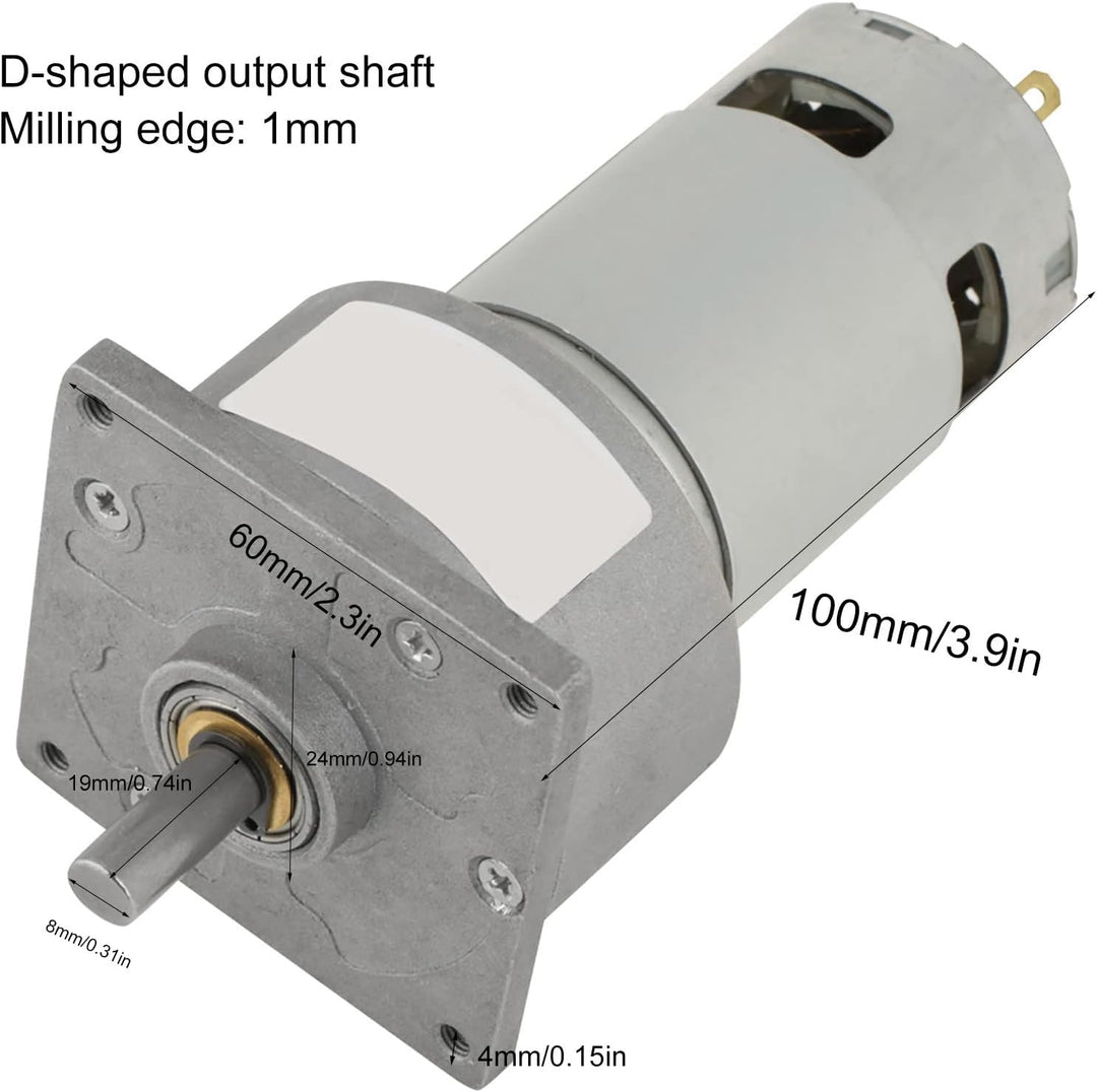 DC12V / 24V 35W Mini-DC-Getriebemotor Metall Geschwindigkeit einstellbar grossen Drehmoment Motor CW