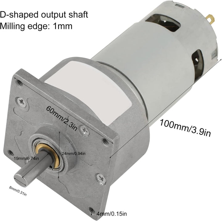 DC12V / 24V 35W Mini-DC-Getriebemotor Metall Geschwindigkeit einstellbar grossen Drehmoment Motor CW