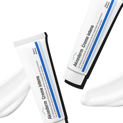 Aknederm Creme intens 2 x 30g für alle Hauttypen - entzündungshemmende Anti Pickel Creme mit Zink -