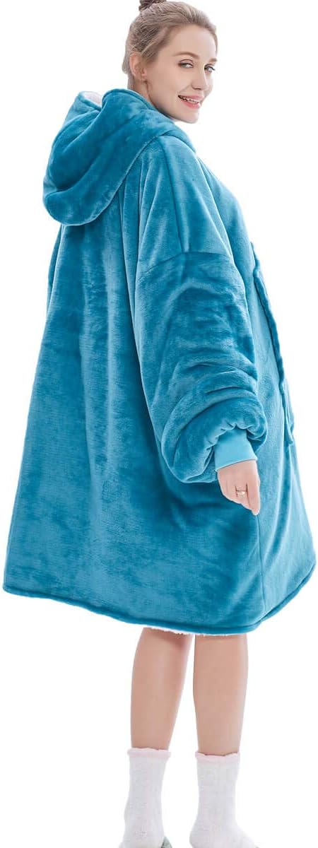 Übergrosse Hoodie Sweatshirt, Original Decke Sweatshirt, super weiche gemütliche warme komfortable R