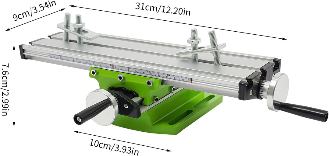 Frästisch, Multifunktionstisch, Kreuztisch, mit X-Y-Verstellung, für Miniatur-Tischbohrmaschinen und