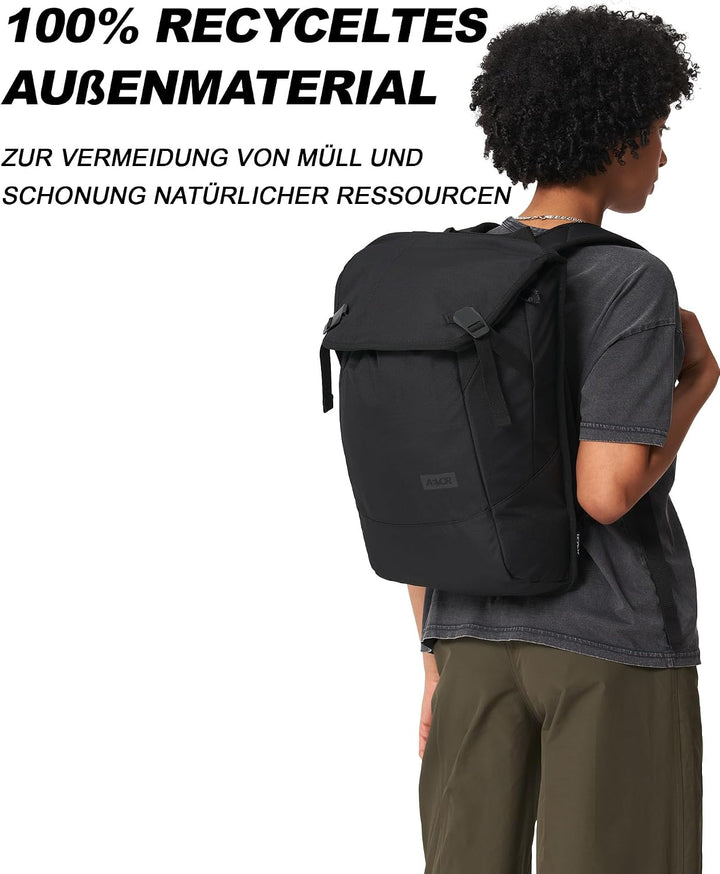 AEVOR Daypack Black Eclipse - Schwarz Einheitsgrösse Black Eclipse, Einheitsgrösse Black Eclipse