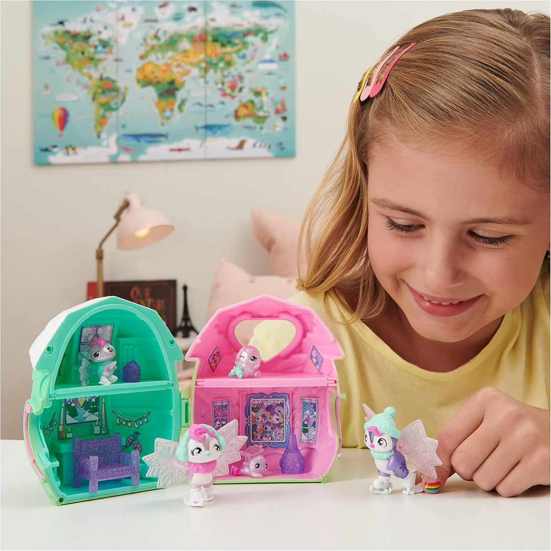 Hatchimals Rainbowcation Mini-Family Pack, Spielset mit 3 CollEGGtibles-Figuren und bis zu 3 Überras