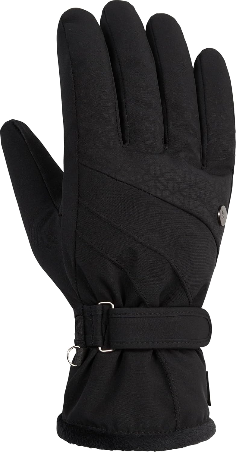 Ziener Damen Kasa Ski-Handschuhe/Wintersport | extra warm, atmungsaktiv, G-Loft 8 Schwarz, 8 Schwarz