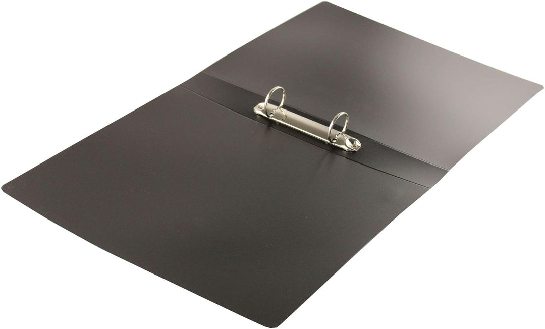 Oxford Ringbuch A4, Rückenbreite 4 cm, 2 Ringe, schwarz, 10 Stück, 10