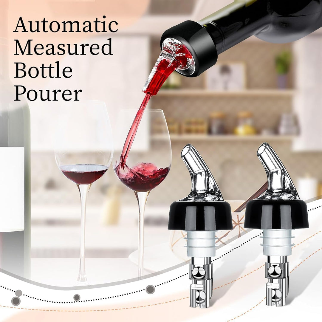 Flaschenausgiesser 12 Stück Dosierer 3cl Auto-Pour Ausgiesser Schnapsspender Flaschendosierer Ausgus