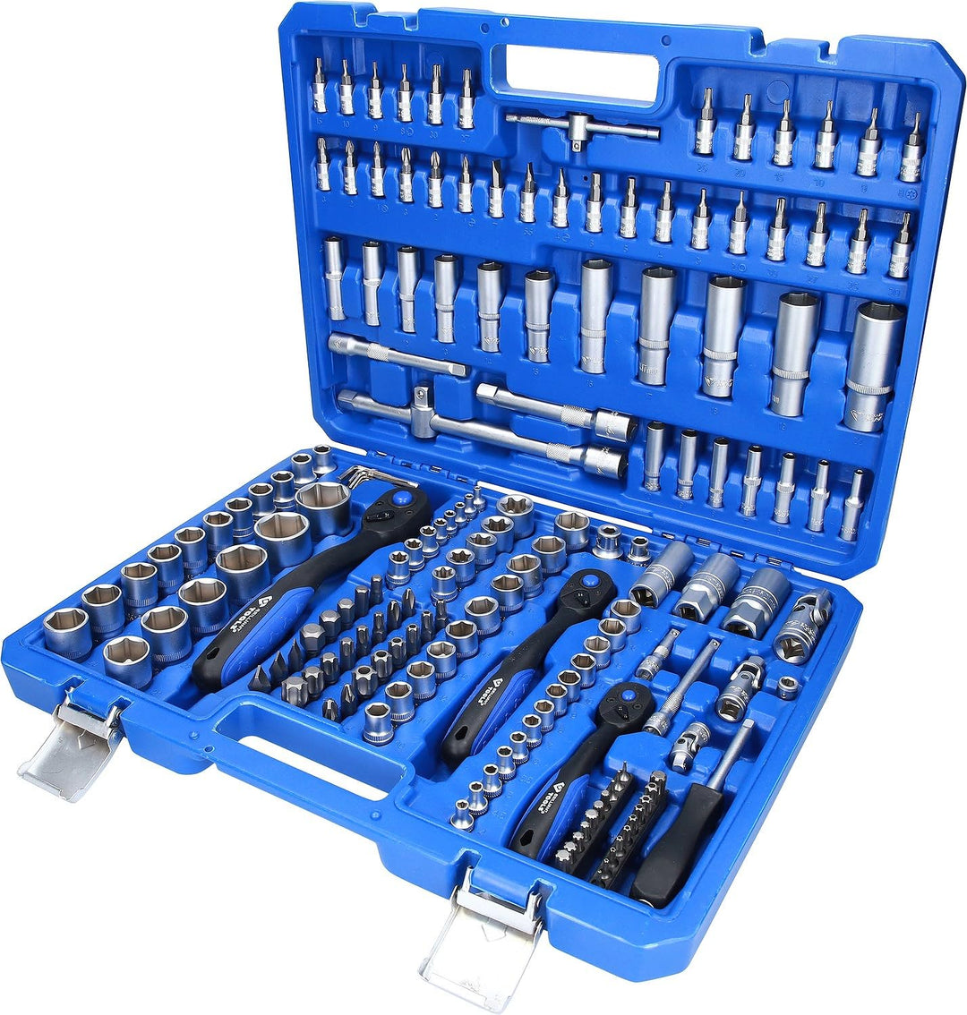 Brilliant Tools BT023172 Steckschlüssel-Satz, 172-tlg, 1/4", 3/8", 1/2" 172-tlg. 1/4"+ 3/8"+ 1/2", 1