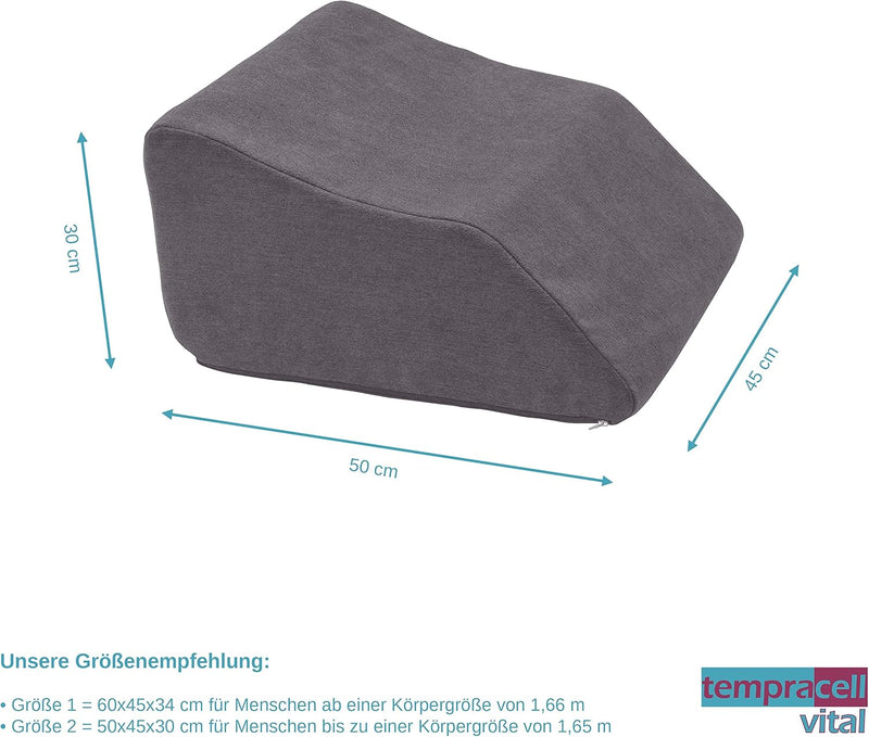 tempracell Venenkissen, Venenkeil, Beinhochlagerung – ergonomisch, orthopädisch unterstützende Welle