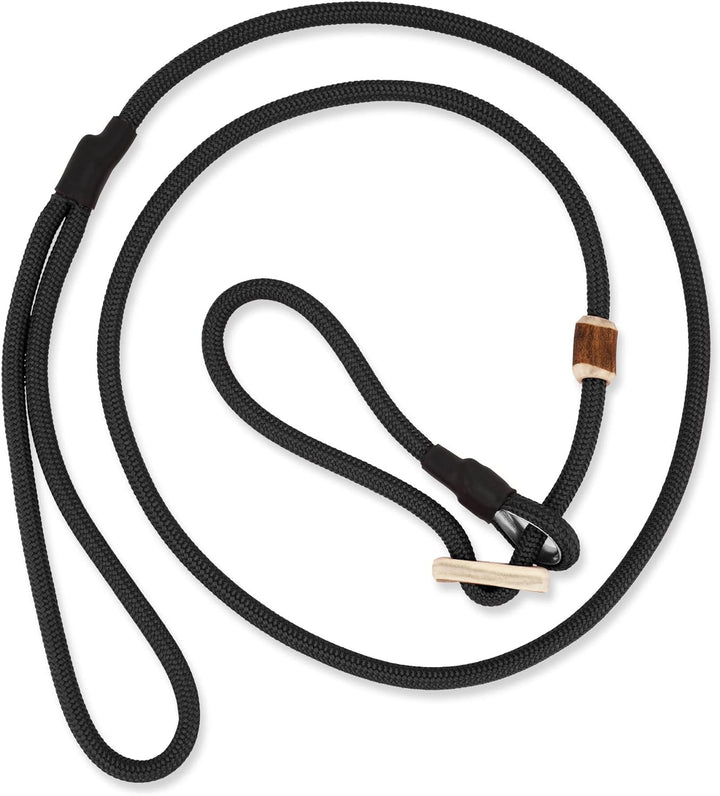 Romneys Hundeleine mit Halsband 6mm | Moxonleine Retrieverleine Agilityleine | Mit Zugbegrenzung, Zu