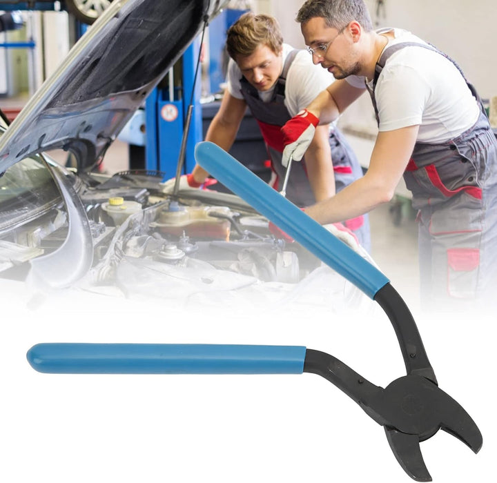 angled hog ring pliers,Hog-Ring-Zange,Abgewinkelte Hog-Ring-Zange,Gebogener Kopf,Gebogen,Offen,Abgew