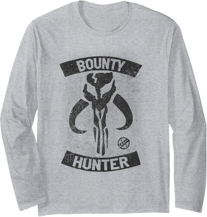 Star Wars Mandalorian Bounty Hunter Logo Langarmshirt