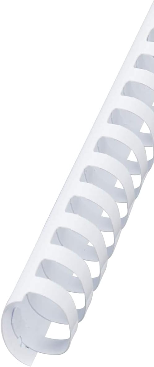CombBind Plastikbinderücken 38mm, weiss, 50 Stück weiss 38mm, weiss 38mm