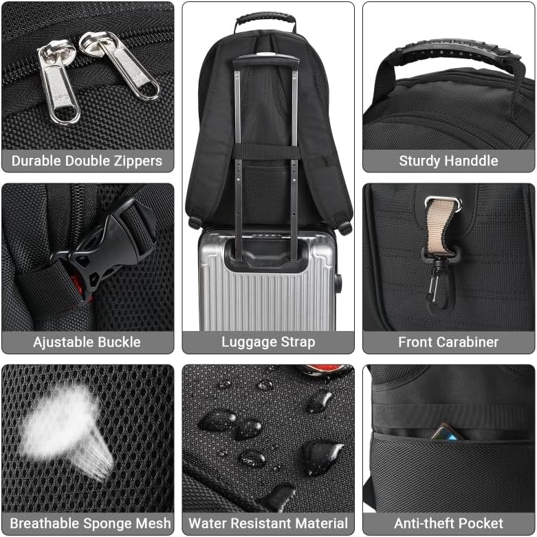 star cloud Rucksack Herren, 17 Zoll Laptop Schulrucksack Arbeitsrucksack Reiserucksack, Wasserdicht