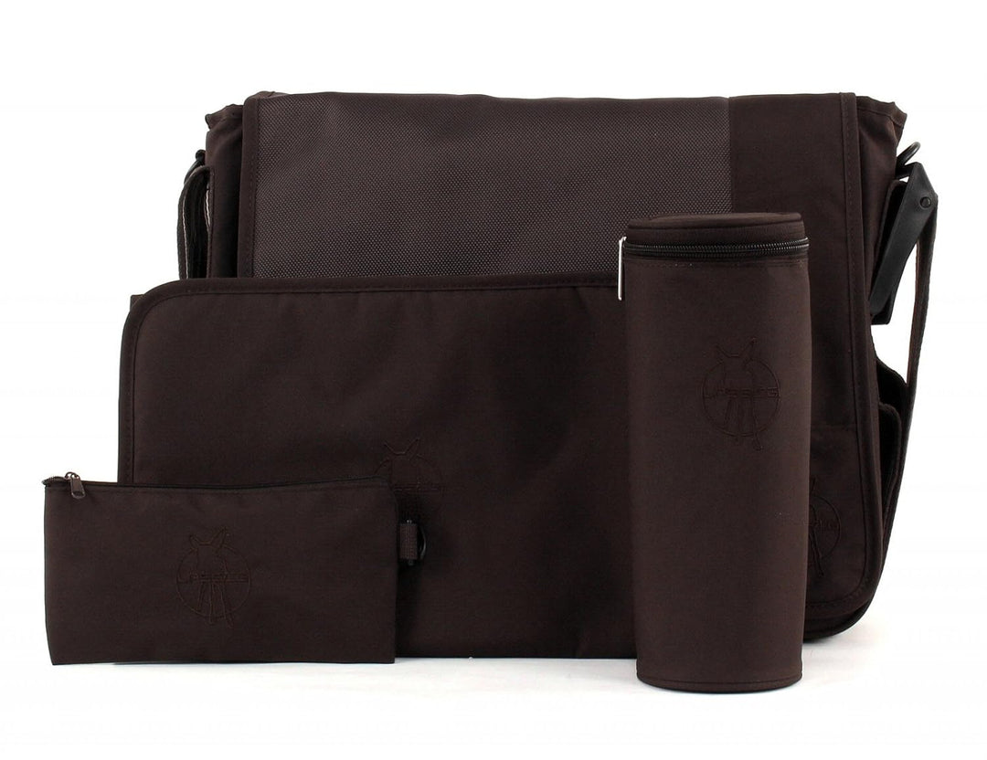 LÄSSIG Baby Wickeltasche Babytasche Stylische Umhängetasche inkl. Wickelzubehör/ Casual Messenger Ba