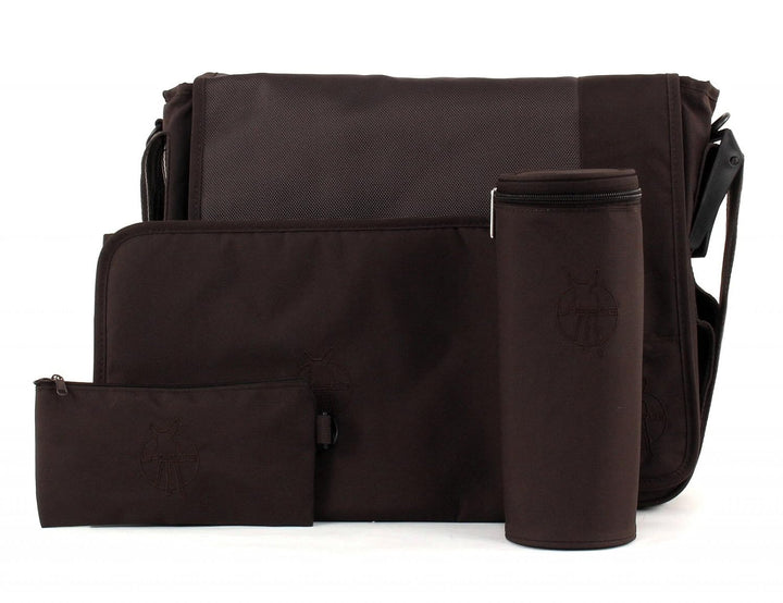 LÄSSIG Baby Wickeltasche Babytasche Stylische Umhängetasche inkl. Wickelzubehör/ Casual Messenger Ba
