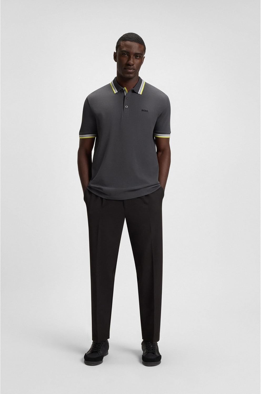 BOSS Herren Paddy Paddy Poloshirt aus Baumwoll-Piqué mit Logo an der Kragenunterseite 3XL 029dark Gr