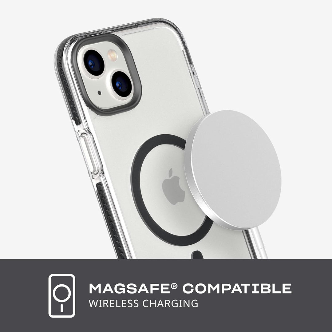 tech21 iPhone 14 Plus Evo Crystal Kompatibel mit MagSafe® - Stossdämpfend & Kratzfest Transparent Ha
