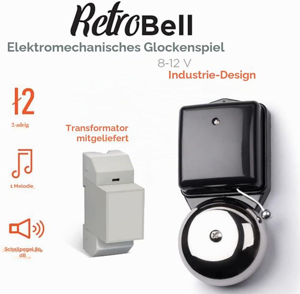 SCS Sentinel RetroBell Kabelgebundene Türklingel,