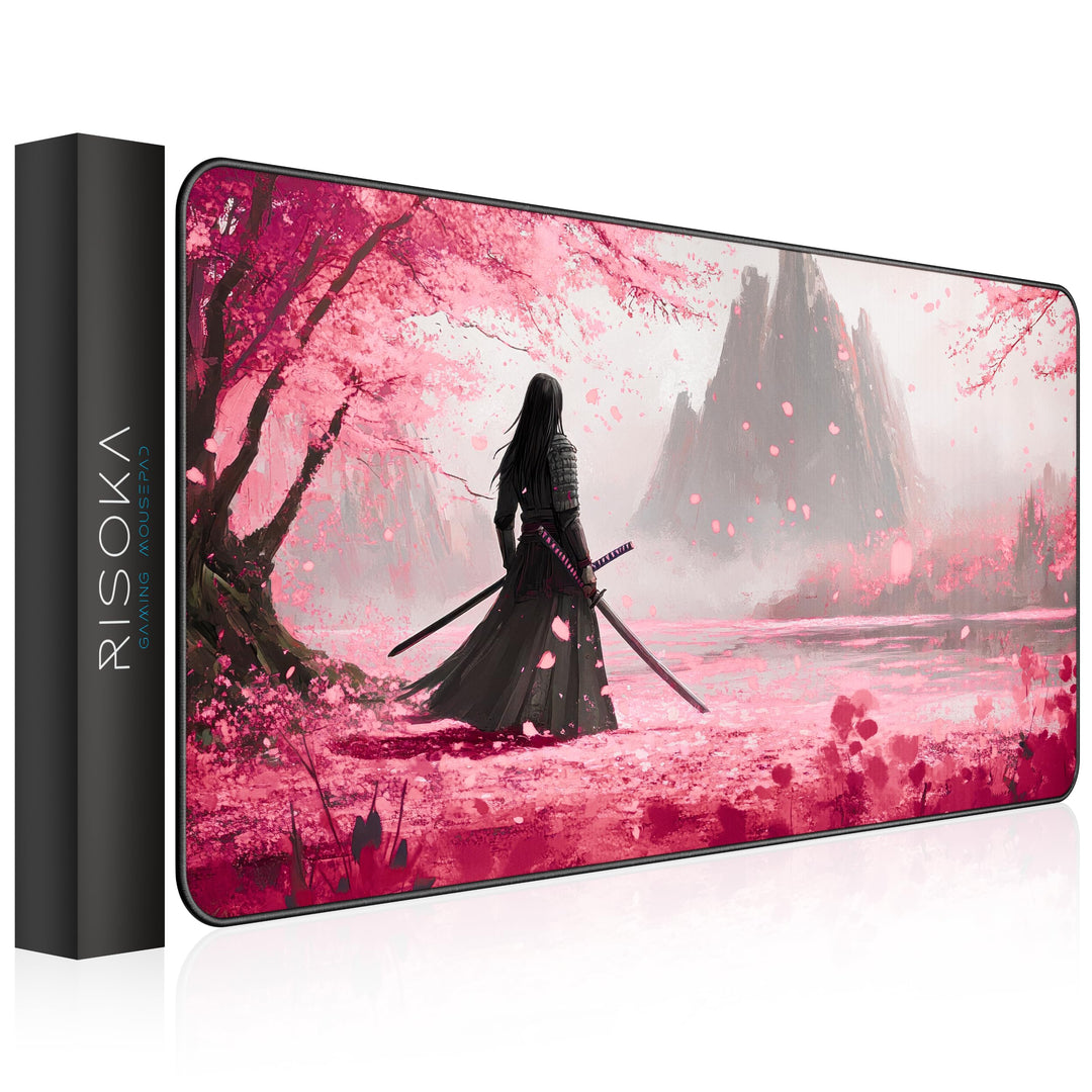 XXL Gaming Mauspad 900x400 - Vernähte Kanten & wasserabweisend - Anime Mousepad für Gamer & Büro - g