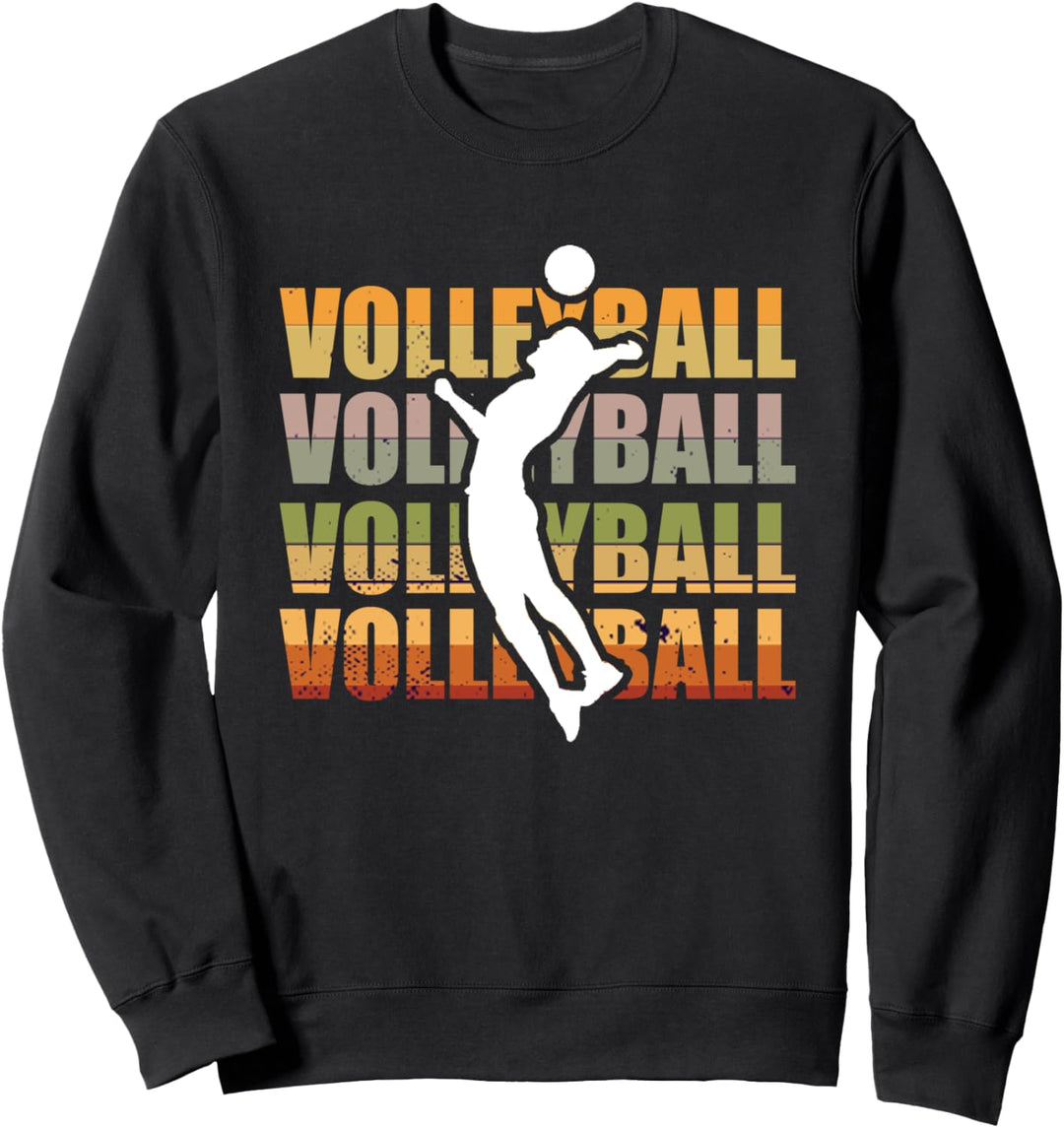 Vintage Volleyballer Beach Volleyball Spieler Sweatshirt