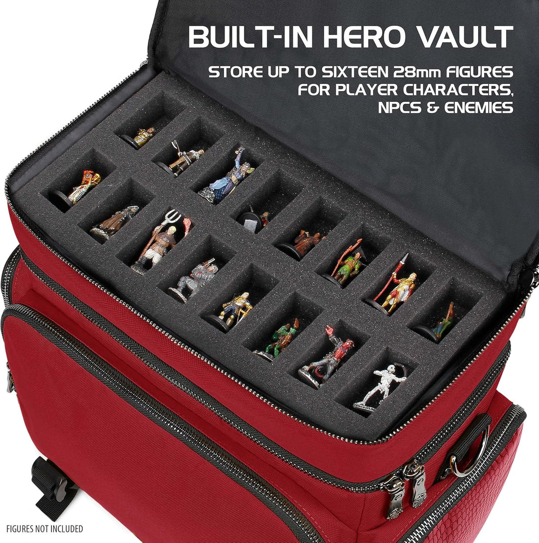 ENHANCE Tabletop RPG-Tasche des Abenteurers, Sammleredition - DND-Tasche mit Tabletop-Miniaturen-Auf