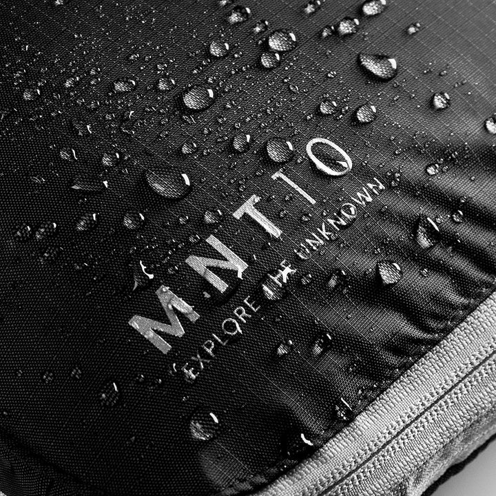 MNT10 Packtaschen recycelt mit Kompression S, M, L, XL I Packwürfel mit Schlaufe als Koffer-Organize