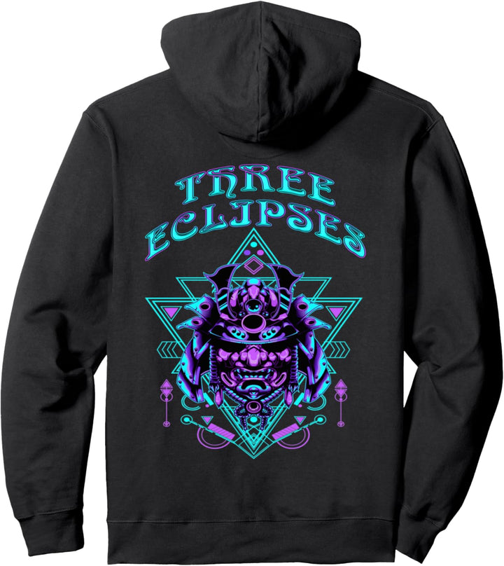 Japanische Samurai Cyborg Oni Maske Pullover Hoodie