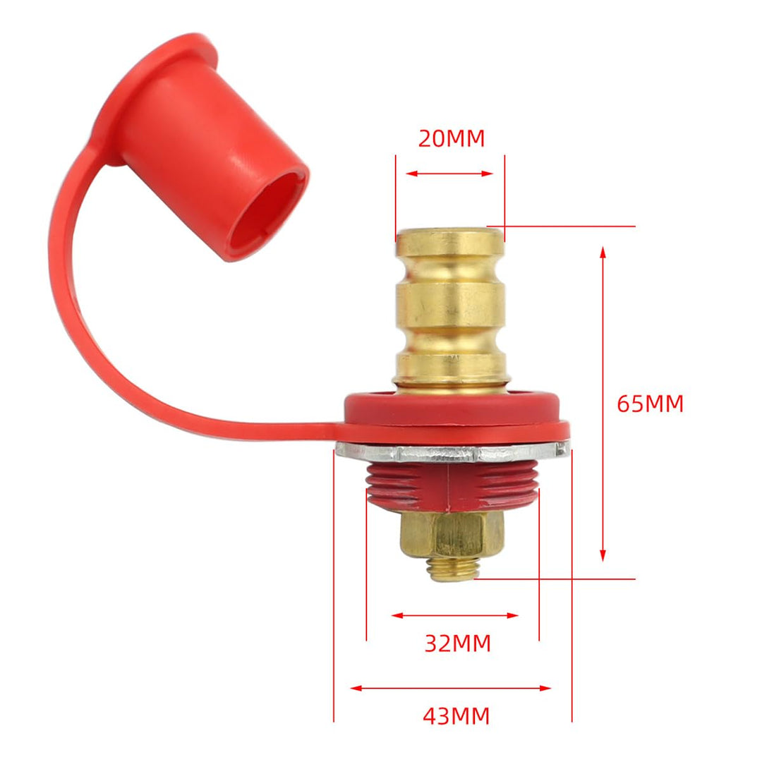 DollaTek 2 Stück 20mm Batterie Ladegerät Stecker Batterie Starthilfe Stecker Überbrückungsklemmen ge