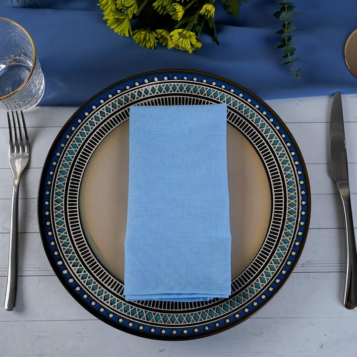weich Polyester -Leinen gemischt Abendessen Cloth Servietten, 12 Stück (40 x 40 cm), für Veranstaltu