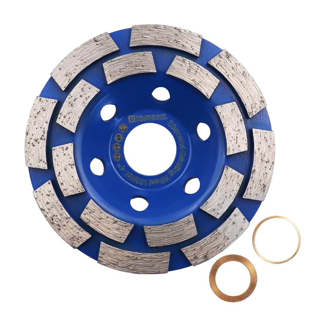 Diamant Schleiftopf,HIGHDRIL 100MM Turbo Diamanttopfschleifer Schleifscheibe für Beton Mauerwerk Gra