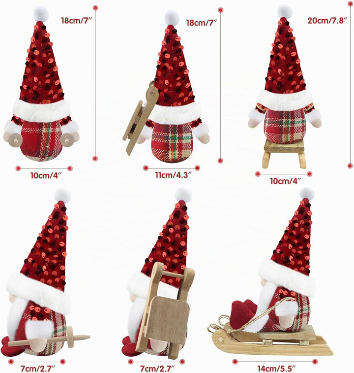 Gehydy Weihnachtswichtel Figuren 3er Set Weihnachtsdeko Wichtel Weihnachten Deko Wichtel Zubehör Dek