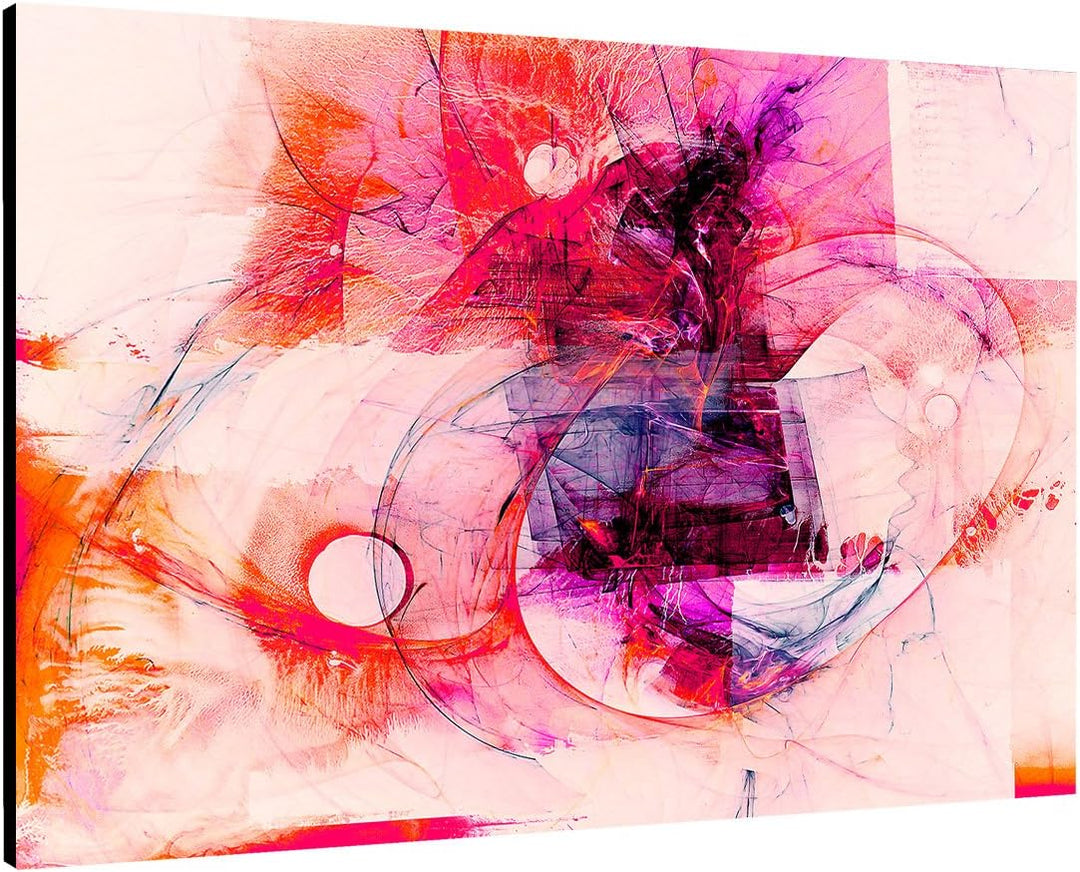 Paul Sinus Art Sweet Summertime - 60x80cm Abstrakt284 Abstrakte Bilder und Kunstdrucke auf Leinwand