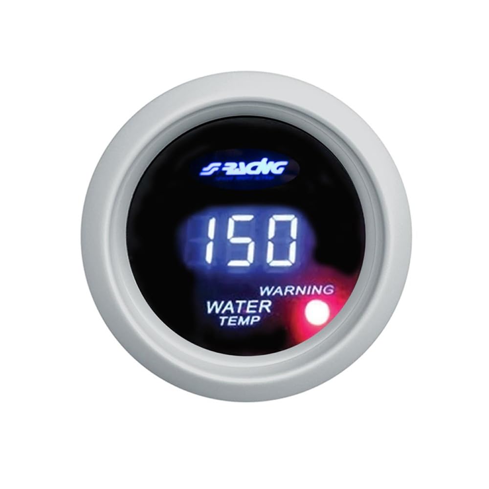 Simoni Racing WT/D Digitalen Wassertemperaturanzeige mit Sensoren, Blau Retro Lighted, White Face