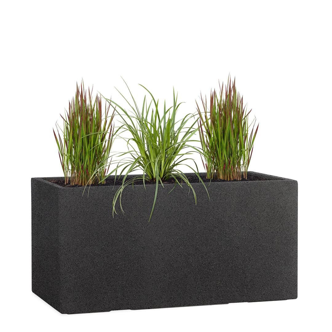 Pflanzwerk® Pflanzkübel TUB Granit Anthrazit 30x60x30cm *Frostbeständiger Blumenkübel* *UV-Schutz* *
