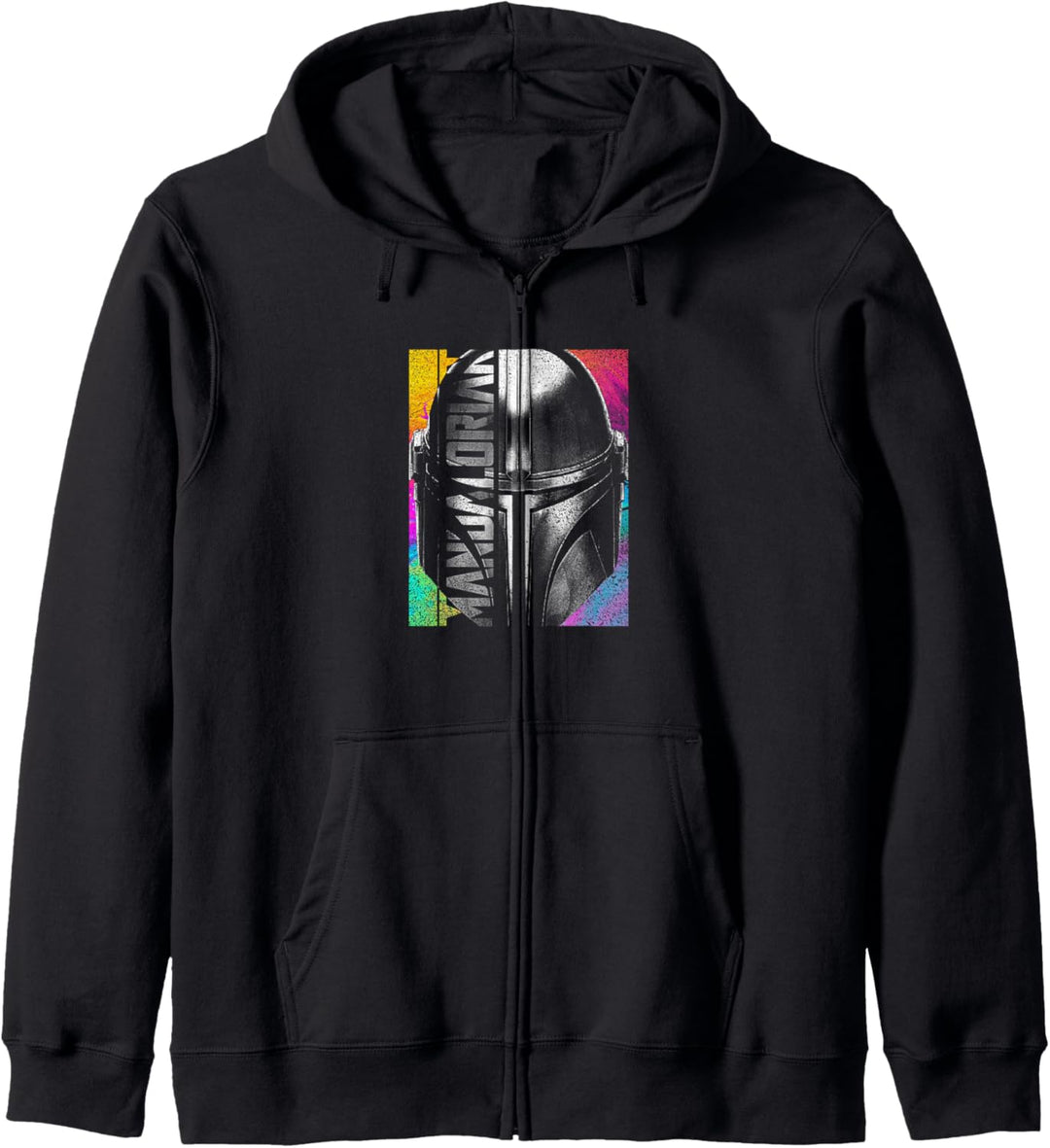 Star Wars: The Mandalorian Mando Helmet and Title Logo Kapuzenjacke