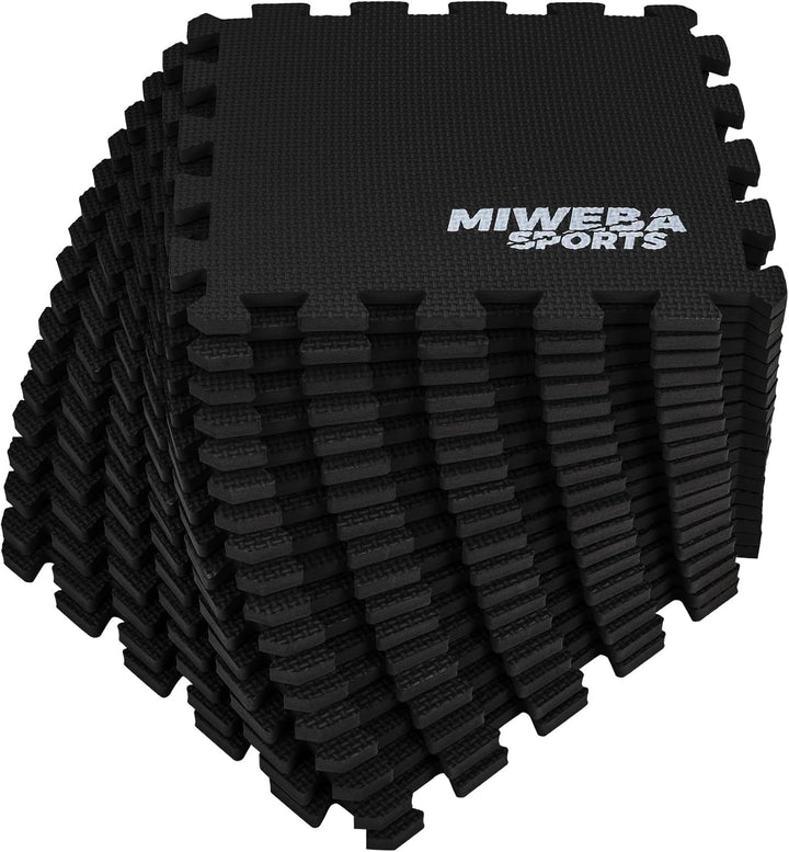 Miweba Sports Bodenschutzmatte BS50 | 8-teilig 1,7 m² - Yogamatte Gymnastikmatte Puzzlematte Fitness