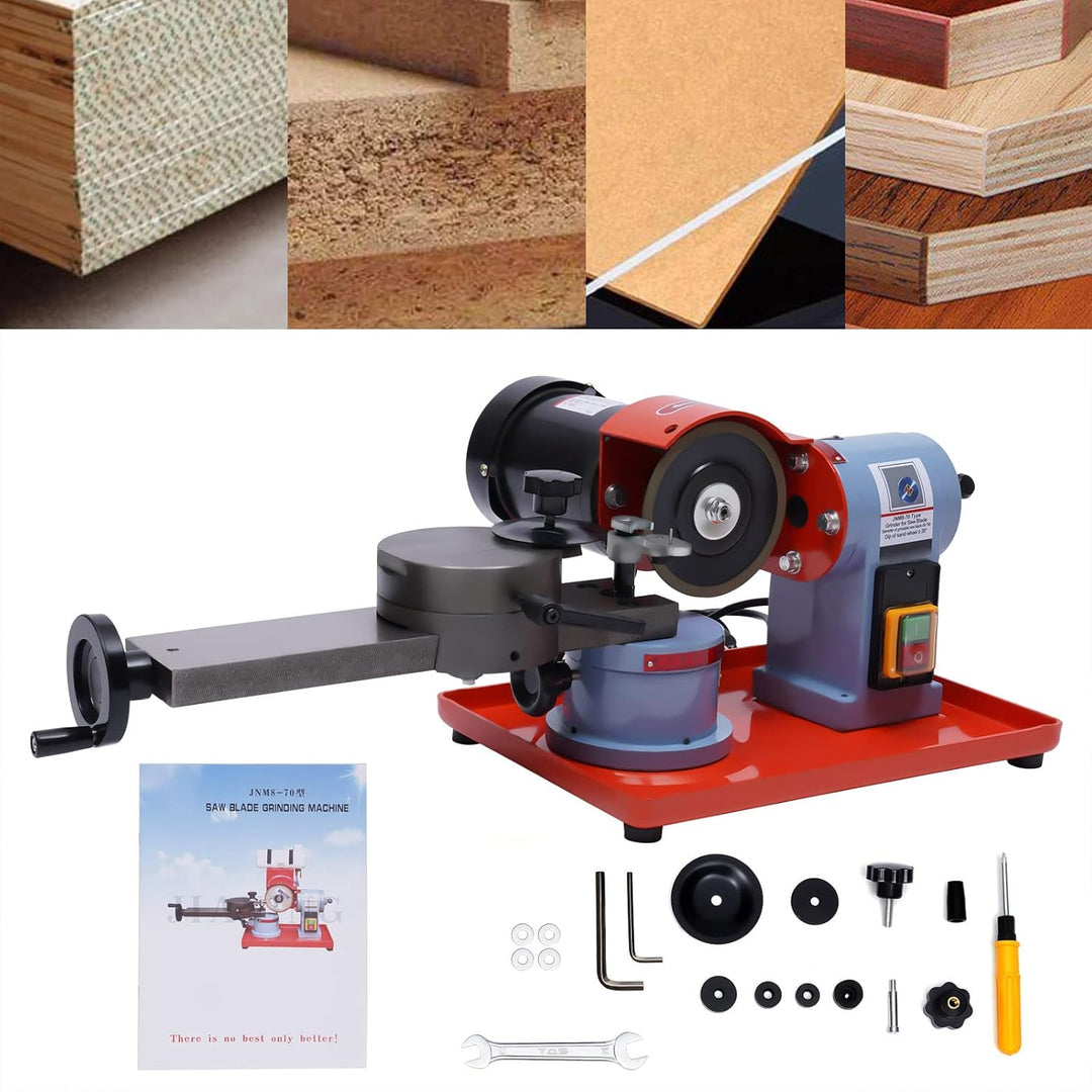 250W Sägeblattschärfgerät, 2850Rpm Schärfmaschine, Verstellbarer Blattschärfer für 80-700 mm Sägeblä