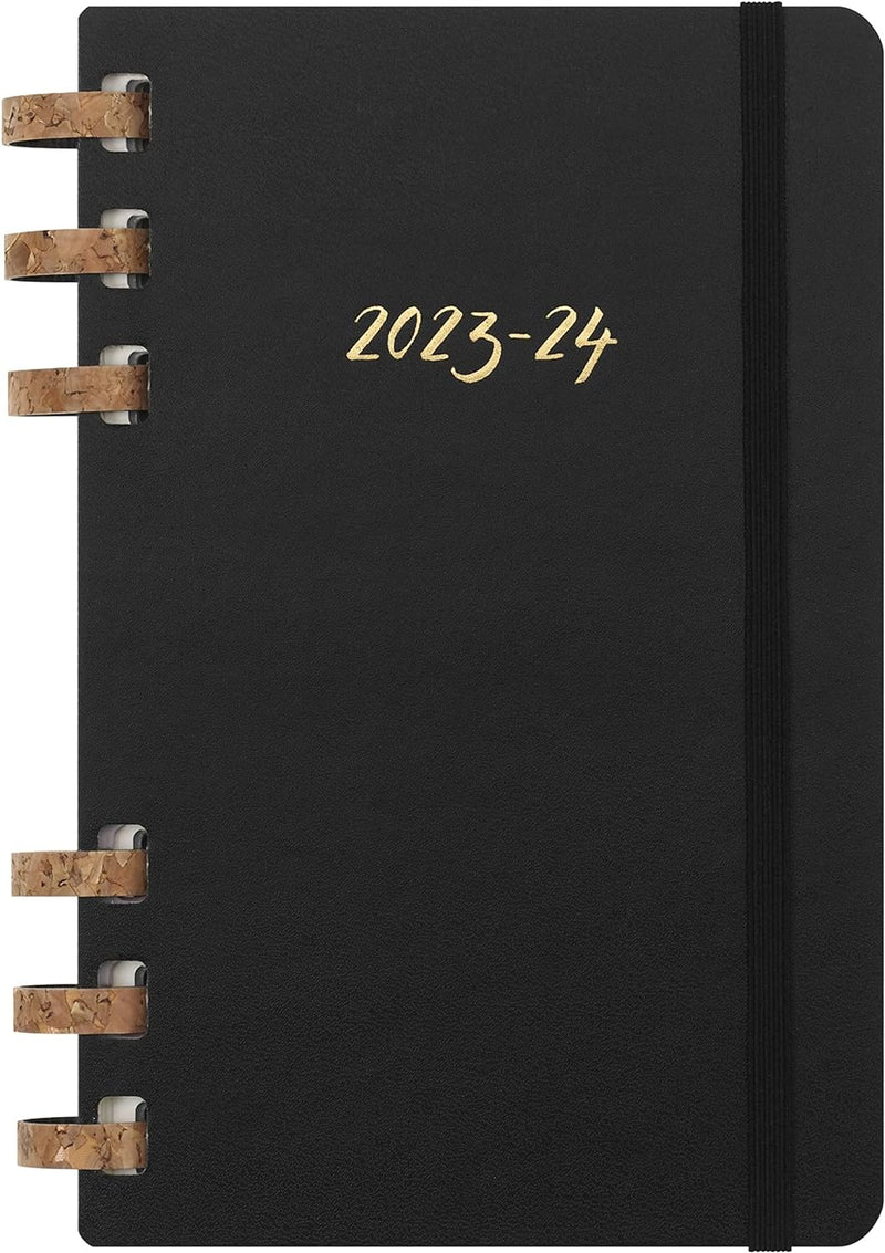 Moleskine x Kaweco Tintenroller, Farbe Schwarz + Akademischer Monatsplaner 2023-2024, 12-Monats-Woch