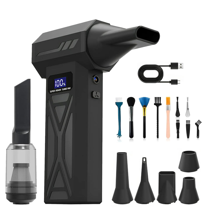 2-in-1 Elektrische Staubgebläse Staubsauger 150000 U/min 4-Gang Einstellbare Electric Air Duster Geb