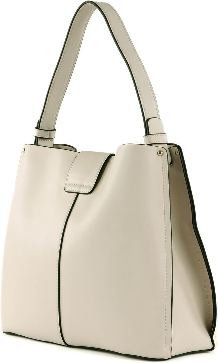 SEIDENFELT MANUFAKTUR SFM222 Hobo Soft Beige/Gold